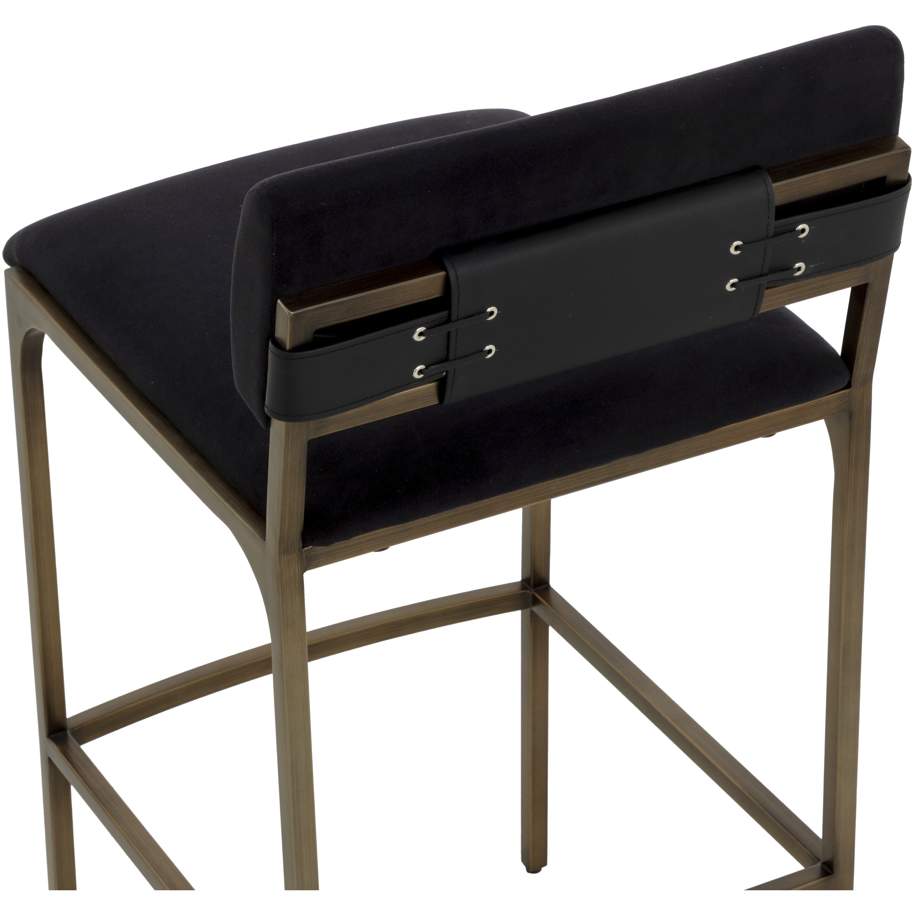 Mori 38.5 inch Abbington Black Barstool